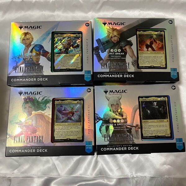【新品未開封】MTG FINAL FANTASY コレクター 統率者デッキ 英語版4種セット