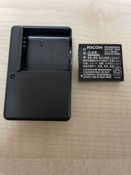 RICOH リコー 純正品 充電器 BJ-6 電池 DB-60 セット バッテリー バッテリーチャージャー