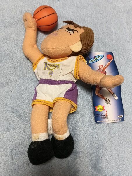 SLAM DUNK スラムダンク 海南大附属高校 牧 紳一ぬいぐるみ 商品タグ付き 1995年当時品
