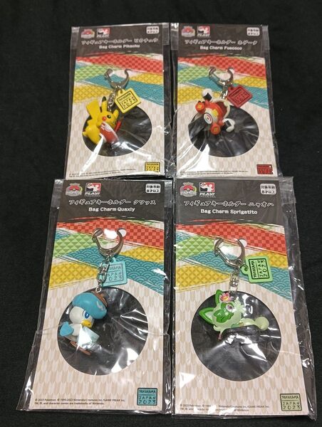 ポケモン WCS2023 横浜 フィギュアキーホルダー4種セット(ピカチュウ、ホゲータ、クワッス、ニャオハ)