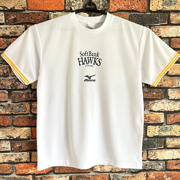 未着用 福岡 ソフトバンクホークス シャツ MIZUNO ユニフォーム SoftBank HAWKS 野球 ベースボールシャツ