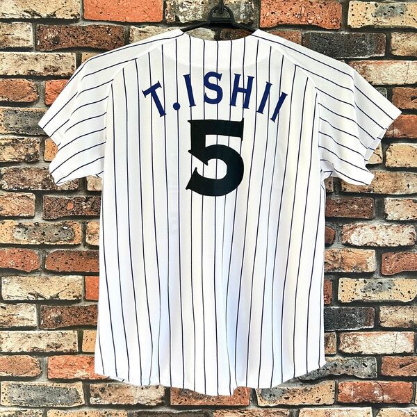 美品 野球 横浜DeNAベイスターズ 石井琢朗 ユニフォーム NPB プロ野球 ベースボールシャツ 横浜ベイスターズ
