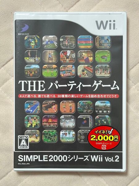 【新品・未開封】【Wii】 SIMPLE 2000シリーズWii Vol.2 THEパーティーゲーム