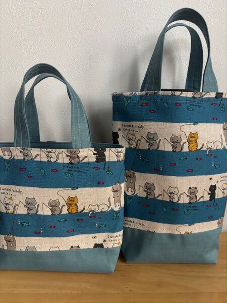 6A ミニトートバッグ 2枚セット ハンドメイド
