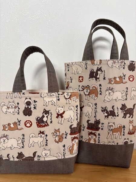 6c ミニトートバッグ 2枚セット ハンドメイド