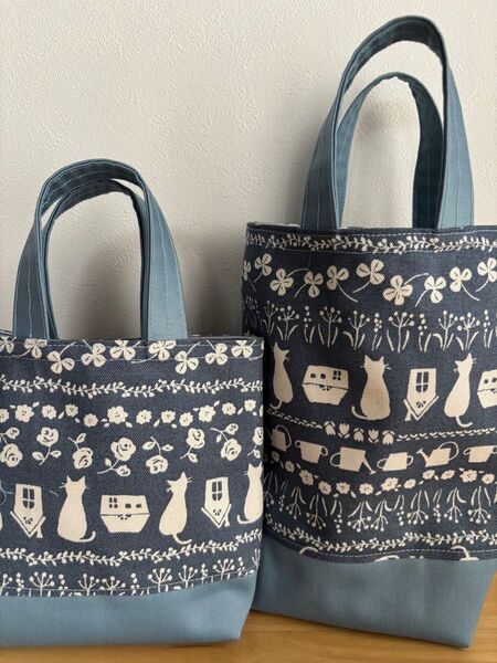 6j ミニトートバッグ 2枚セット ハンドメイド