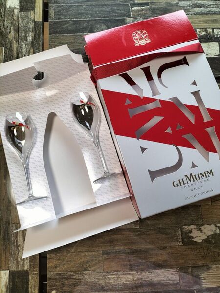 G.H. Mumm マム グラン コルドン シャンパンワイングラス 2脚セット