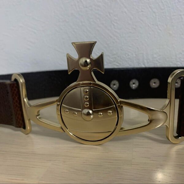 希少品 Vivienne Westwood オーブ レザーベルト 美品