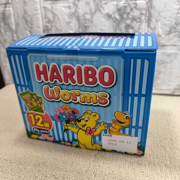 HARIBO worms グミ パーティーサイズ 新品 未開封 大容量 960g 80g×12袋 たっぷりおやつ