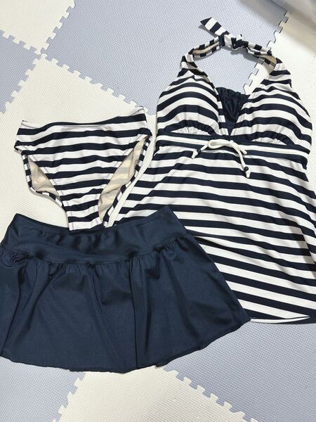 ★美品★ボーダーセパレート水着(11Lサイズ)