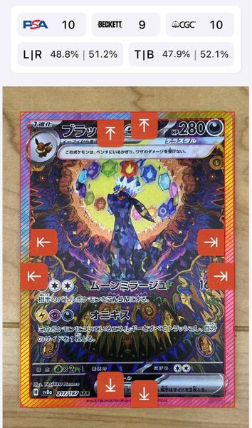 ポケモンカードゲーム ブラッキーex SAR sv8a テラスタルフェス