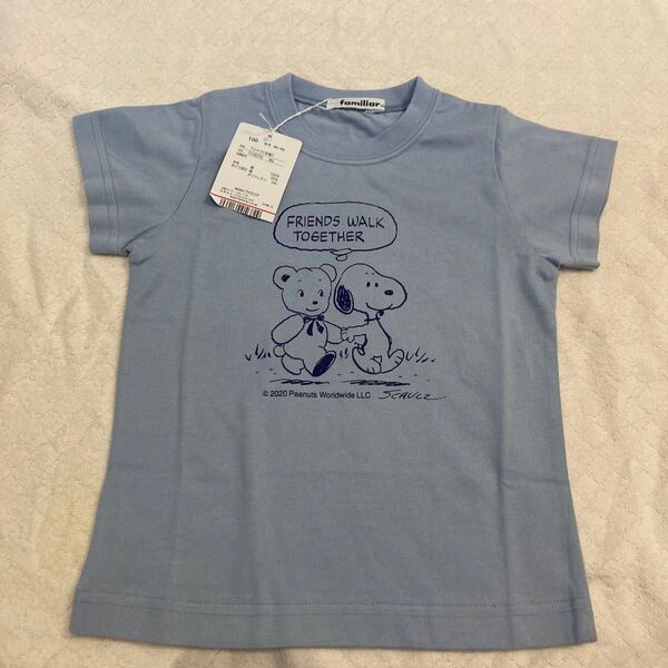 新品 タグ付き ファミリア ファミ スヌーピー コラボ Tシャツ 100cm familiar