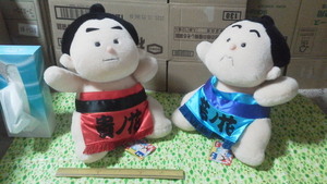  movie .... earth . flower rice field Family series .. flower & rock no flower sumo soft toy width .2 body set tag have used postage 710 jpy non .