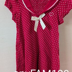 anyFAM 120 ドット柄 ワンピース