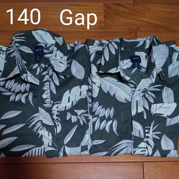 Gap GAP 柄シャツ アロハシャツ 半袖 シャツ キッズ 140