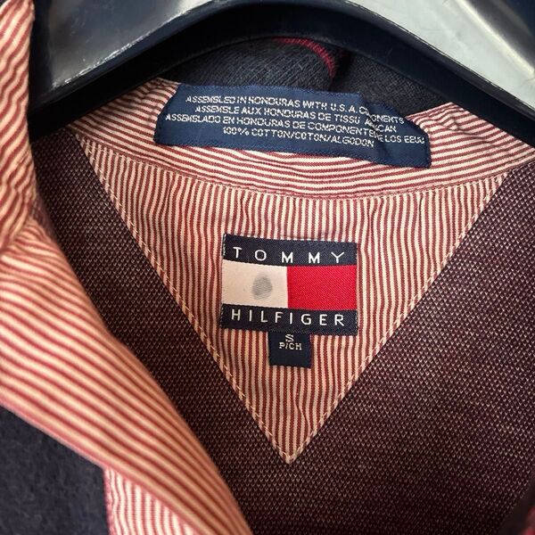 TOMMY HILFIGER チェック柄ポロシャツ S〜Mサイズ