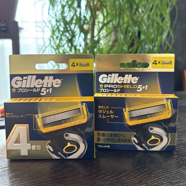 Gillette ジレット プロシールド 5+1 4替刃【新品 未開封 2箱】 FUSION5 フュージョン5
