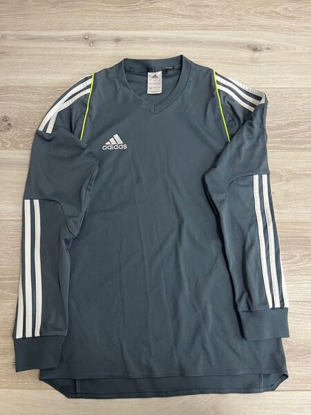 adidas 長袖Tシャツ Sサイズ グレー メンズ