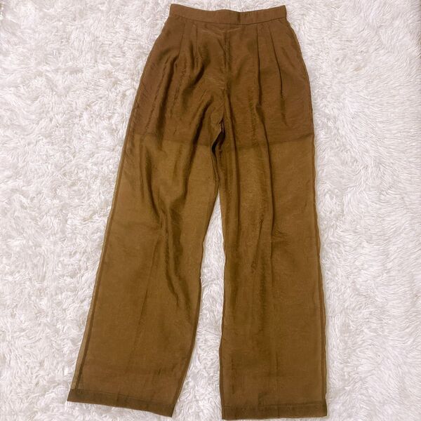 CLANE クラネ STRAIGHT SHEER PANTS シアーパンツ