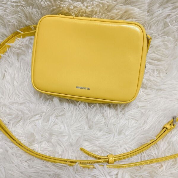 JIL SANDER ジルサンダー レザー ミニ ショルダーバッグ イエロー