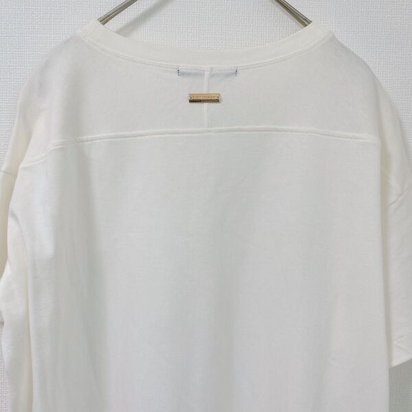 バンヤードストーム Tシャツワンピース 白 無地 半袖