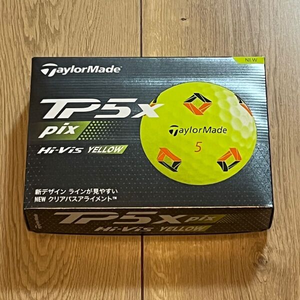 テーラーメイド TP5x pix イエロー STRIPE ストライプ 2024年モデル TailorMade ゴルフボール