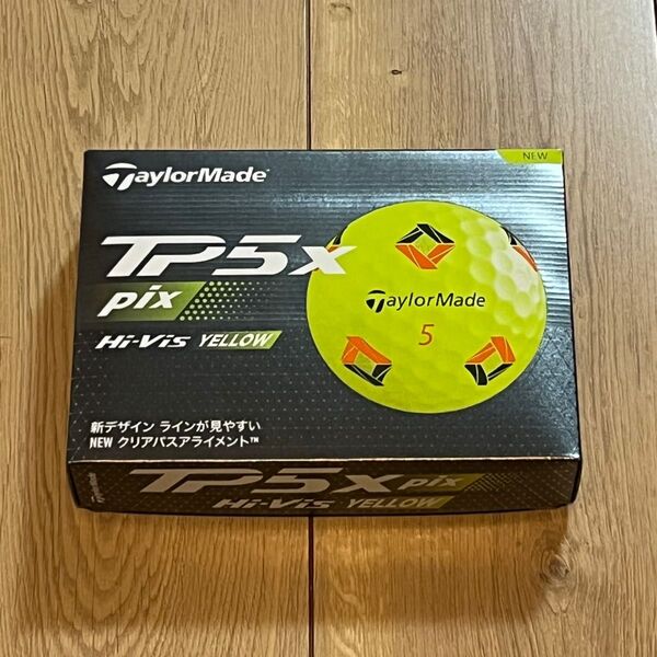 テーラーメイド TP5x pix イエロー STRIPE ストライプ 2024年モデル TailorMade ゴルフボール