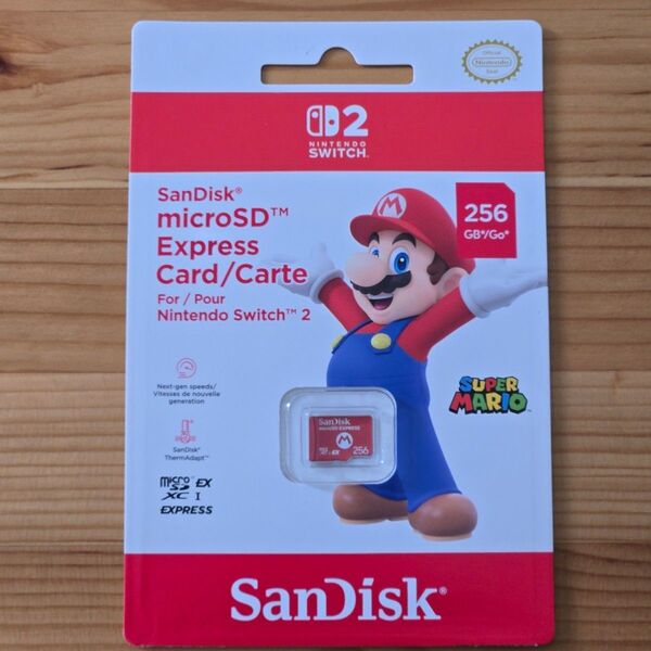 Nintendo switch2 SanDisk microSD Express 256GB マイクロSDカード