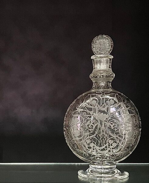 Baccarat バカラ/※美品 ミケランジェロ リキュール デカンタ 香水瓶