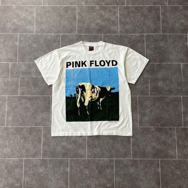 Pink Floyd atomheart mother ピンクフロイド 牛 S/S Tシャツ L 白