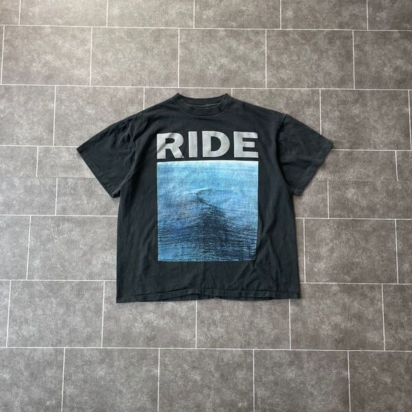 Ride Nowhere ライド 海 S/S Fade Tシャツ 黒 青 XL フェード