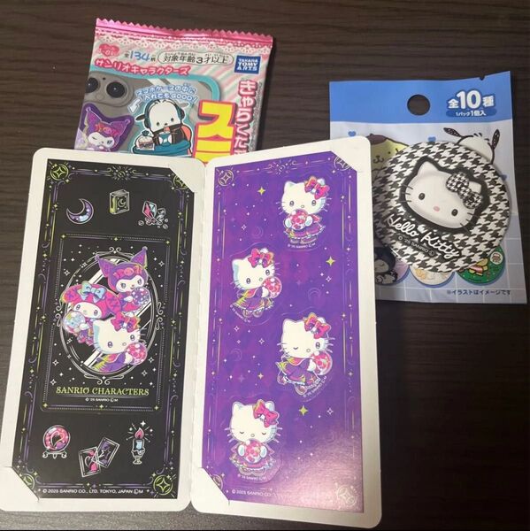 ハローキティ ステッカー&缶バッジ/サンリオキャラクターズ きゃらくたぶるステッカーズ マイメロディ クロミ