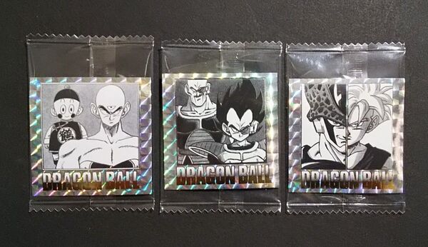 ドラゴンボール40周年記念オリジナルイラストレーション シールウエハース「11・18・34巻セット」天津飯、餃子、ベジータ、ナッパ