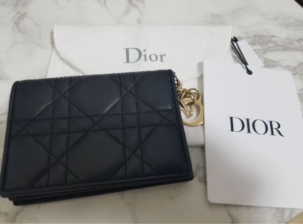 Dior クリスチャンディオール カナージュ ラムスキン カードケース