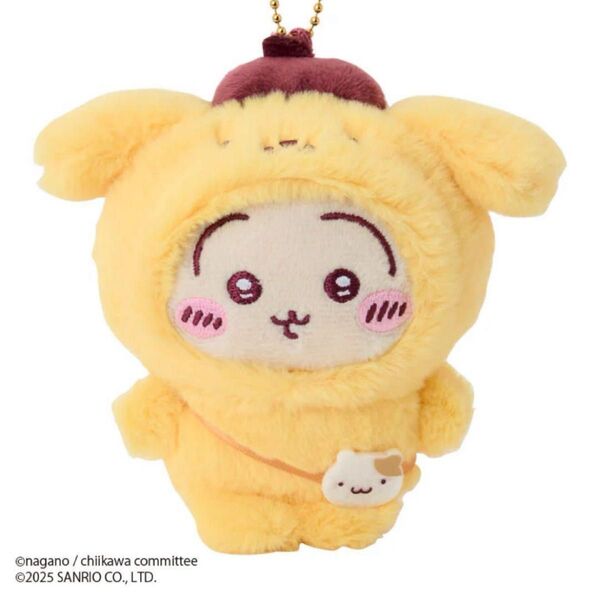 ちいかわ×サンリオコラボ マスコットキーホルダー うさぎ ポムポムぷりん