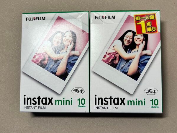 チェキフィルム instax mini 10枚入 2箱(20枚セット) instax チェキ チェキフィルム FUJIFILM