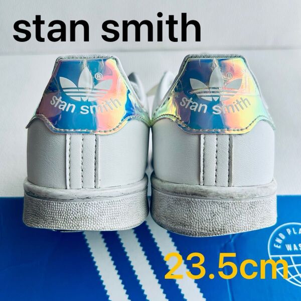 adidas 箱あり スタンスミス FX7521 スニーカー 23.5 ホワイトstan smith j originals 中古