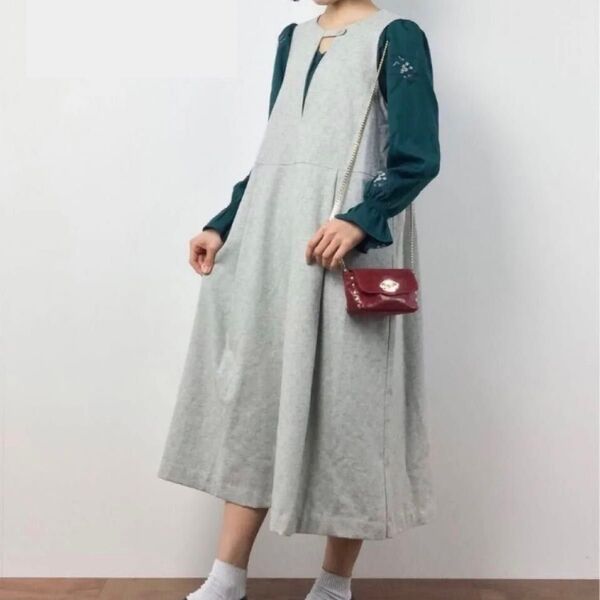 bulle de savon ジャンパースカート ビュルデサボン ワンピース