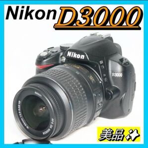 Nikon D3000 初心者におすすめ 簡単操作 スマホ転送OK デジタル一眼レフカメラ NIKKOR ニコン EOS
