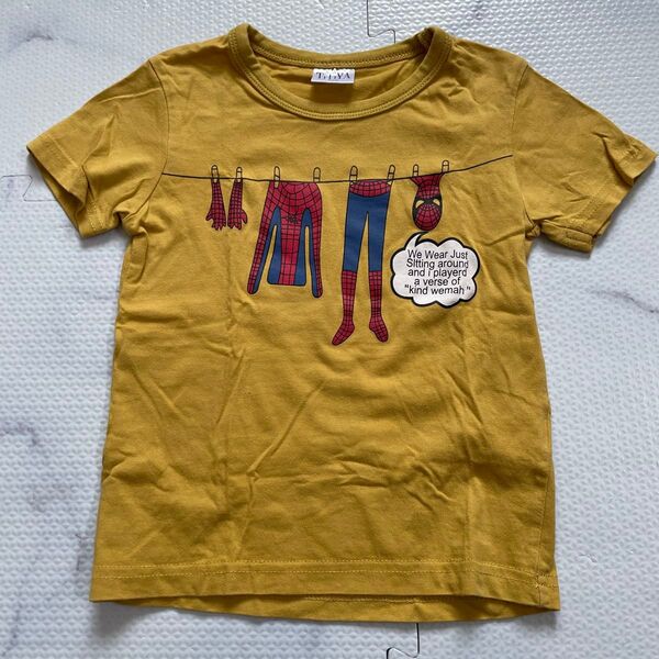 TiTiYA スパイダーマン 半袖 Tシャツ 100cm かわいい コットン 綿100%