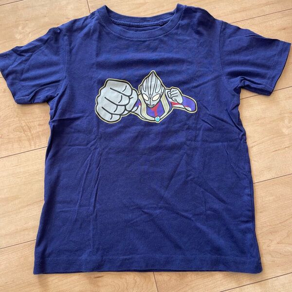 UT ユニクロ ウルトラマン 半袖 120cm ネイビー 紺色 Tシャツ キッズ