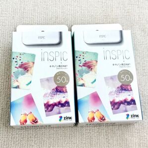 Canon キャノン iNSPiC インスピック専用 ZINKフォトペーパー 50枚入り 2箱セット