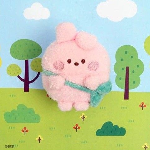 公式 minini BT21【COOKY】PONPON ENJOY キーリング