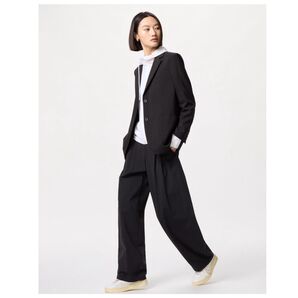 新品 未使用 タグ付き UNIQLO ユニクロ ウルトラストレッチ アクティブワイドパンツ 丈長め XL ブラック 黒