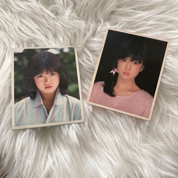 中森明菜ブロマイド カード3枚セット 写真 アイドル