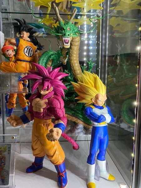 ドラゴンボールDAIMA 一番くじ ラストワン賞 神龍 オムニバスCROSS A賞 超サイヤ人4孫悟空 B賞 超サイヤ人3ベジータ