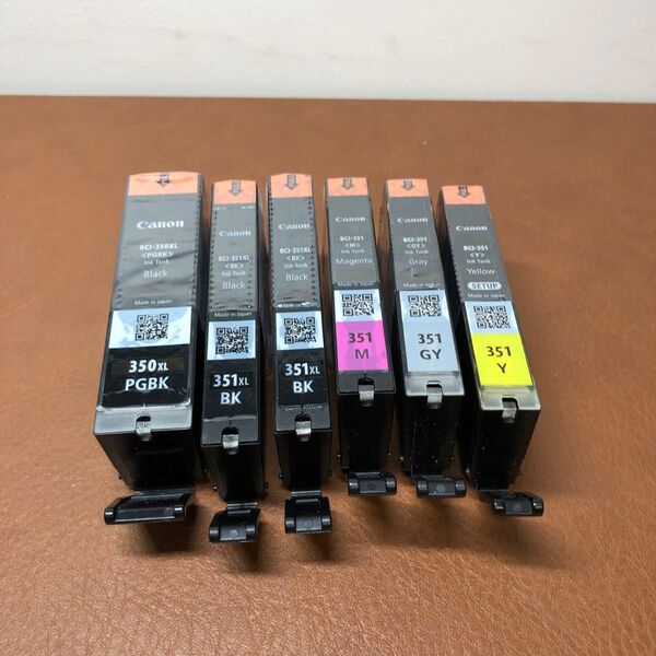 Canon 純正インクカートリッジ BCI-351XL(BK) BCI-351(GY/M/Y) BCI-350XL(PGBK)