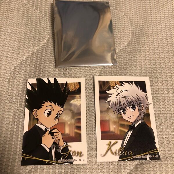 HUNTER×HUNTER ハンターハンター ミニブロマイド ゴン キルア 冨樫義博 2枚セット ジャンプショップ
