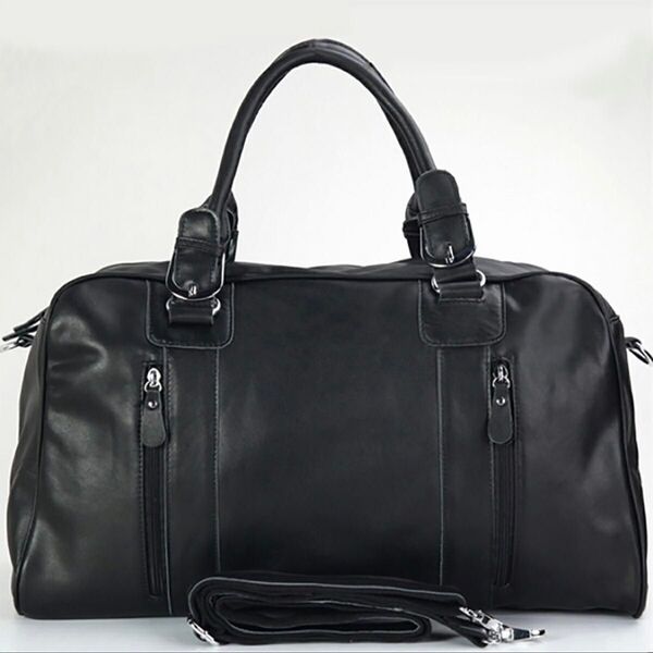 新品 TIDING BAG 雅革 2WAY 本革 ボストンバッグ メンズ レザー 軽量 大容量 トラベルバッグ 防水 ブラック 黒