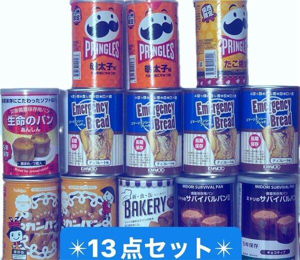 最終特価★非常食保存食 缶入りカンパン各種 13個